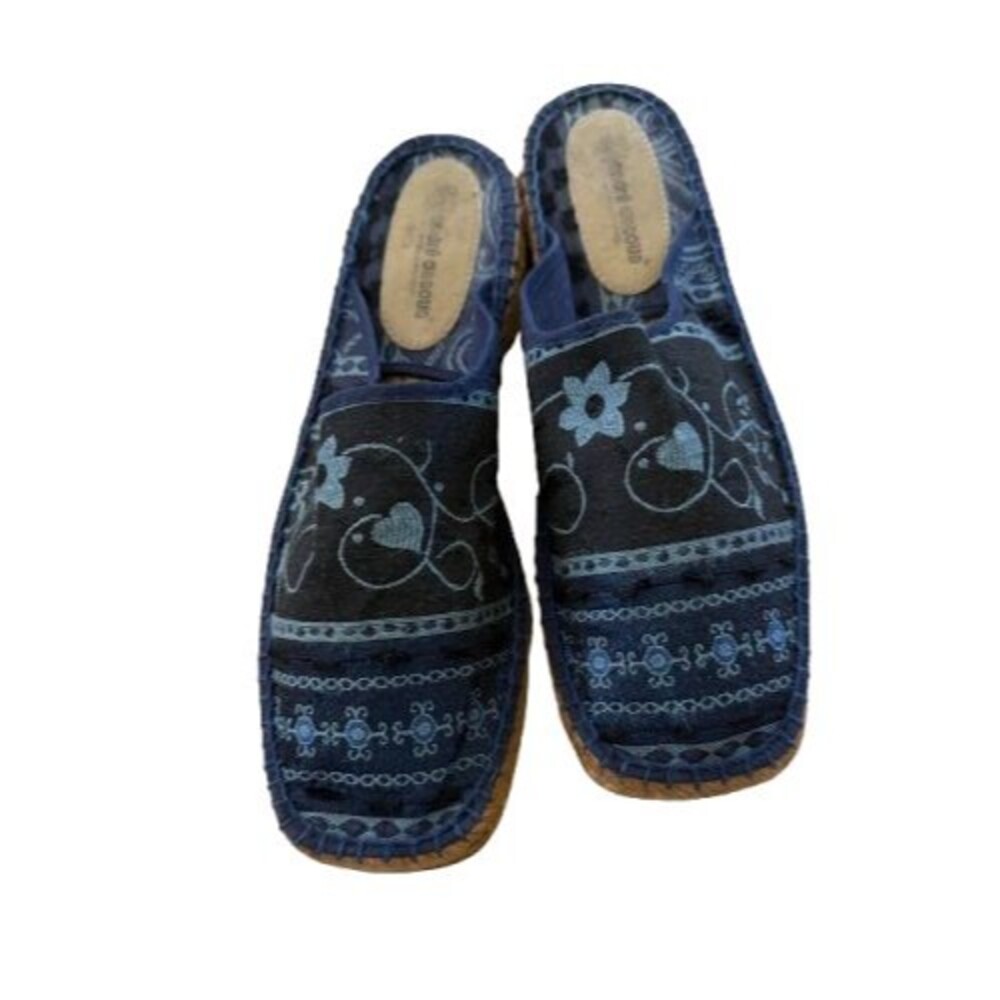 Andre Assous Silk Embroidered Espadrilles Size EU 40 US 9.5 - Picture 5 of 5